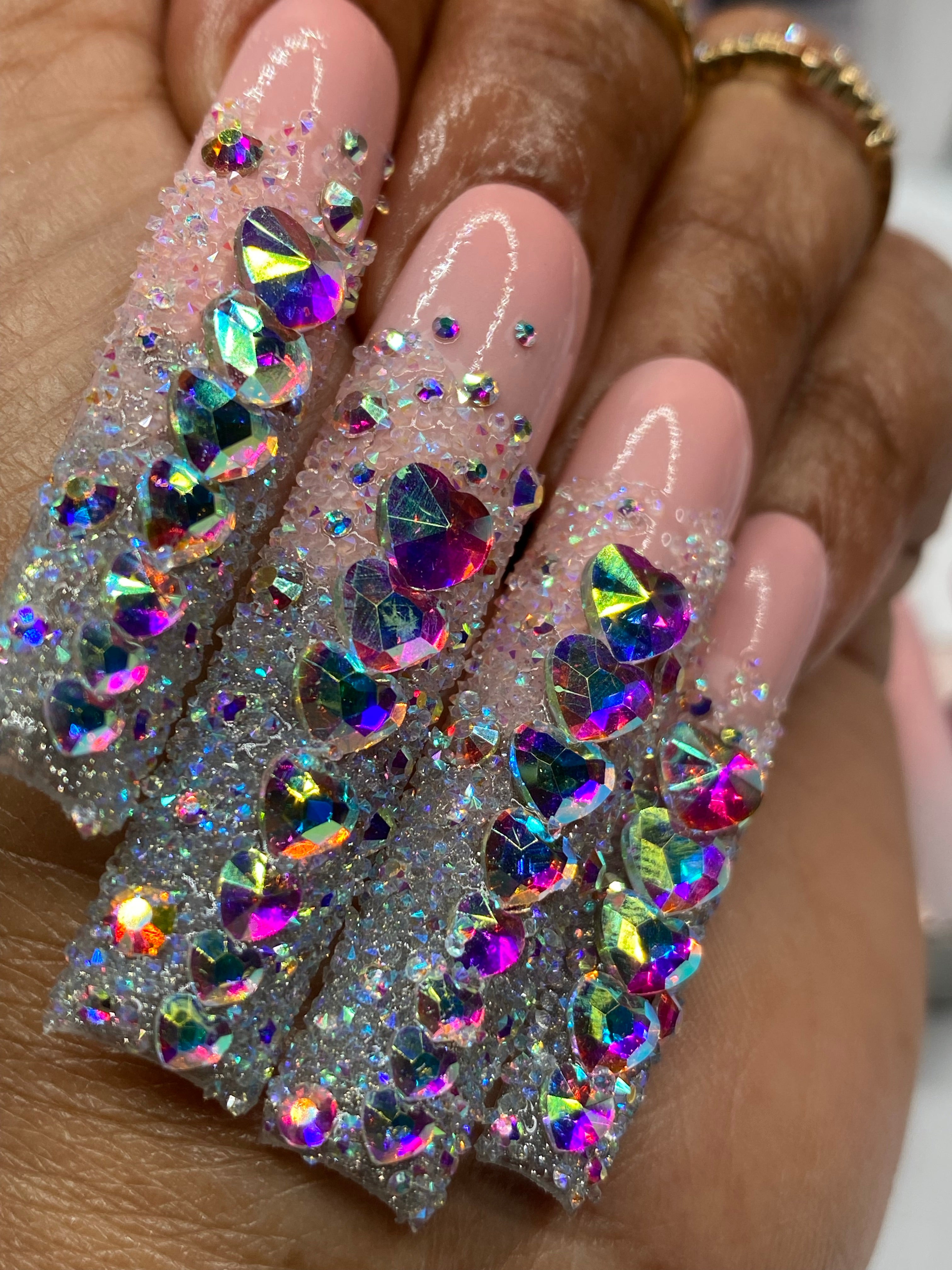 Diamonds & Pearls Press on Nails – St.McNair Beauty
